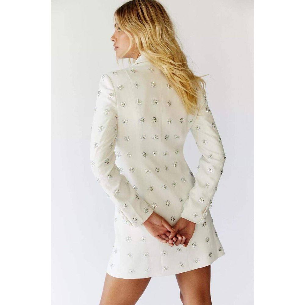 Anthropologie Ace Crystal Tuxedo Dress $400 - Picture 4 of 11